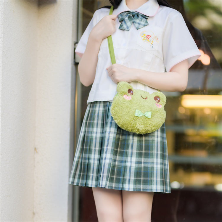 Cute Doll Frog Plush Toy Backpack