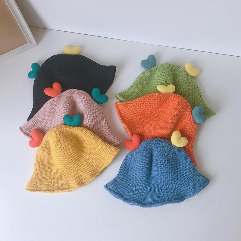 Cute Spring And Autumn Knitted Bucket Hat