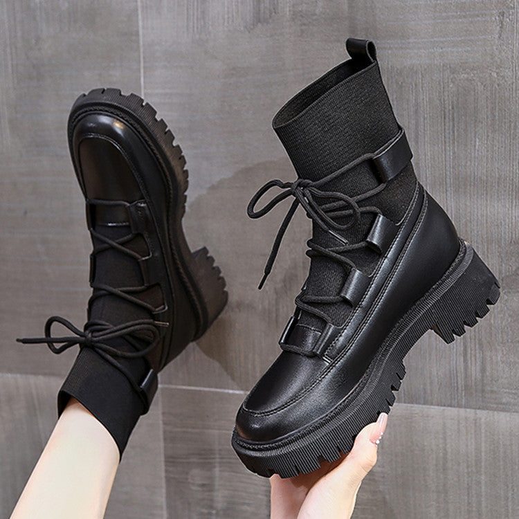 Autumn And Winter New European Station Trend With Martin Boots Casual Short Boots