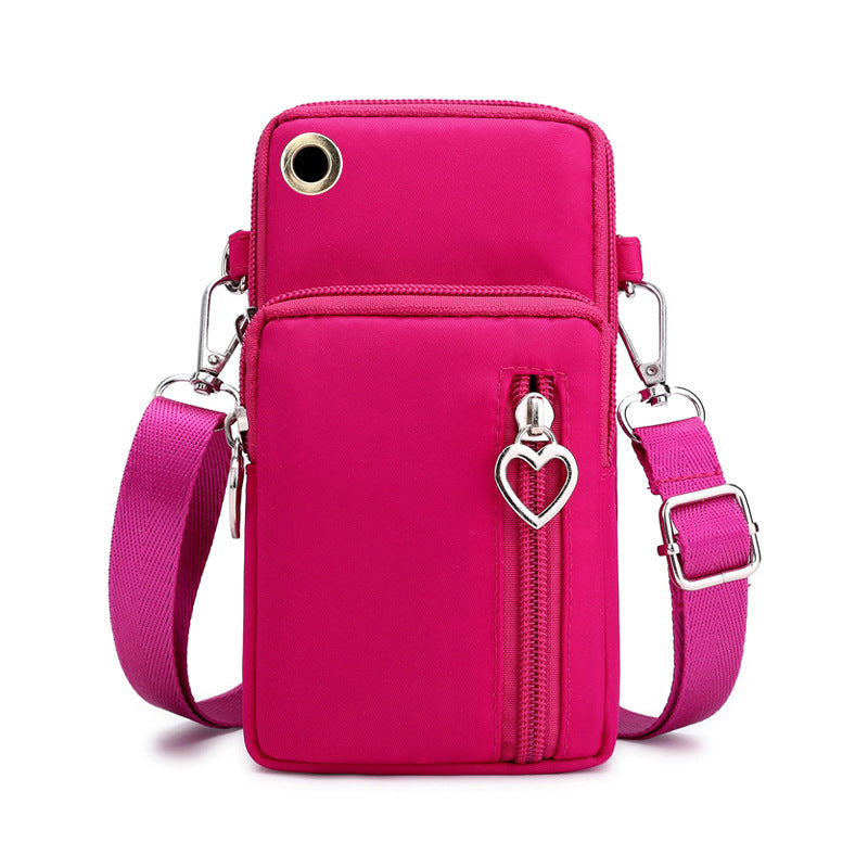 Dame Mode Afslappet Ensfarvet Crossbody Taske