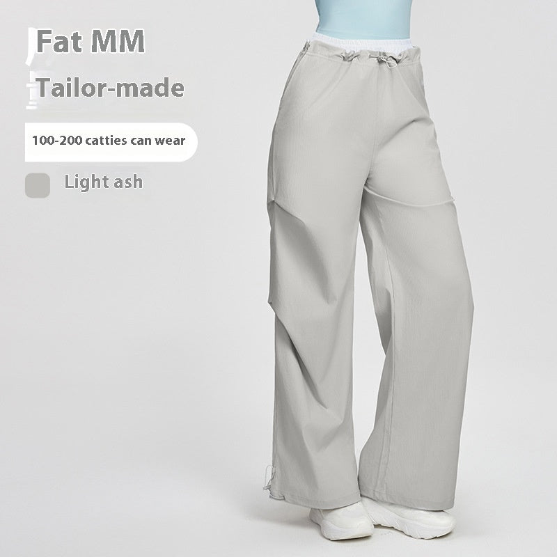 American Workwear Plus Size Wide-leg Pants Women's Outdoor Hiking High Waist