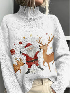 Dameuldtrøje Mode Personlighed Rullekrave Sweater