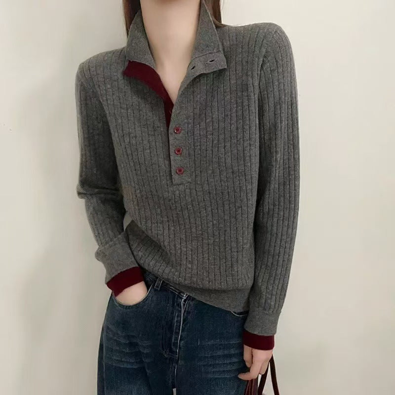 Women's Vertical Bedford Cord Sweater