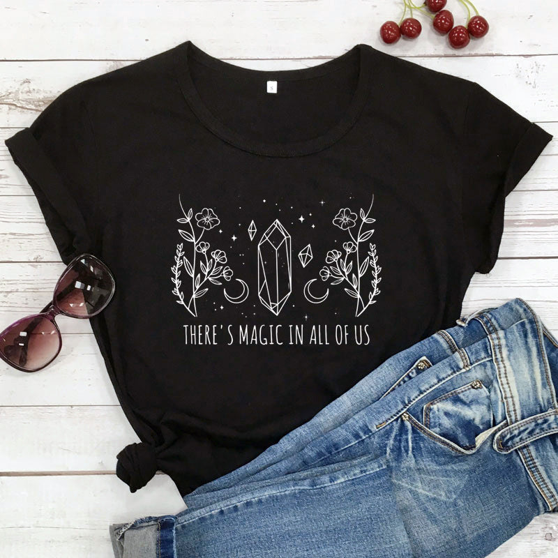 THERE'S MAGIC IN ALL OF US New Women's Short-sleeved T-shirt