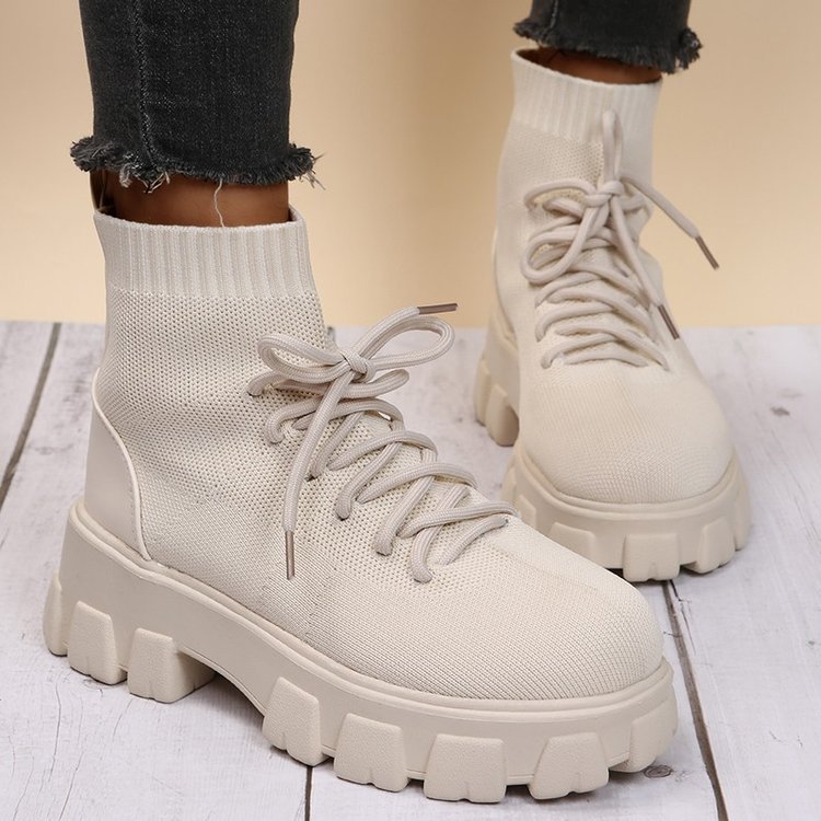 Simple British Style Flying Thin Martin Boots