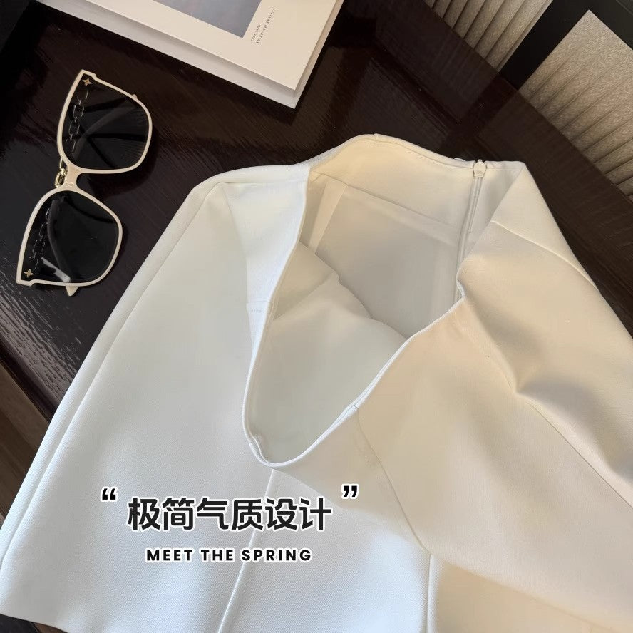 Casual Pants Minimalist Gray Suit Shorts