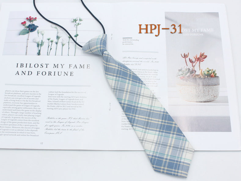 Japanese College Jk Plaid Tie Free Style