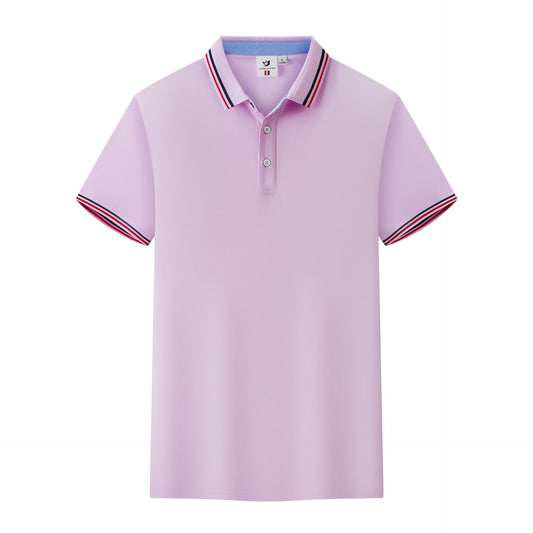 Summer Ice Silk Polo Shirt Overalls