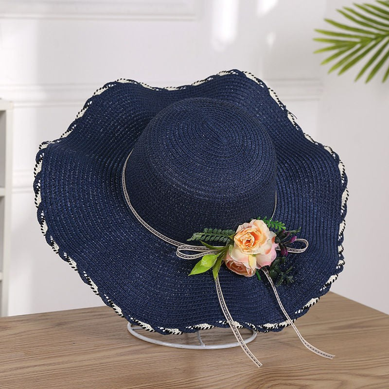 Women's Summer Beach Hat Wavy Parent-child