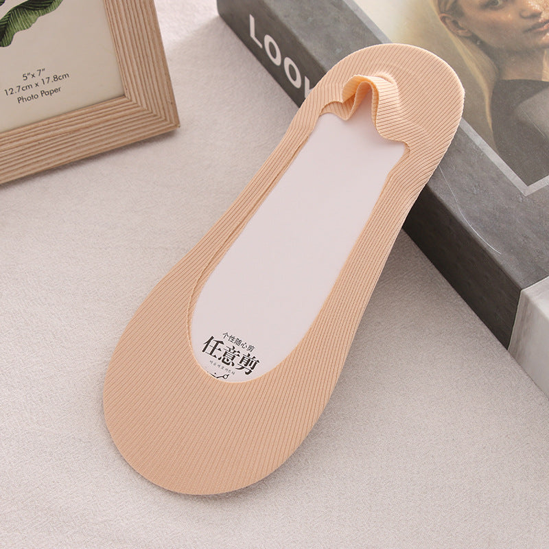 Women's Summer Non-slip Cotton Bottom Breathable Shallow Mouth Ice Stockings