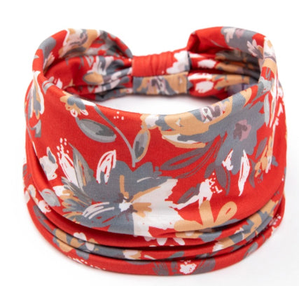 Sports Headband Printed Wide Brimmed Scarf
