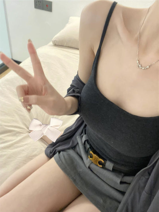 Outerwear Base Layer Camisole With Built-in Chest Pads