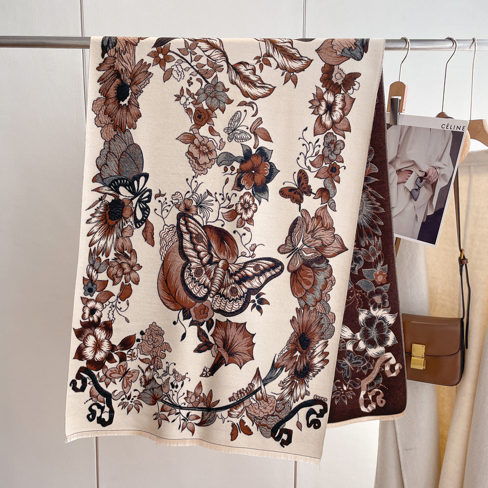 Women's Artificial Cashmere Scarf Autumn And Winter Thickening