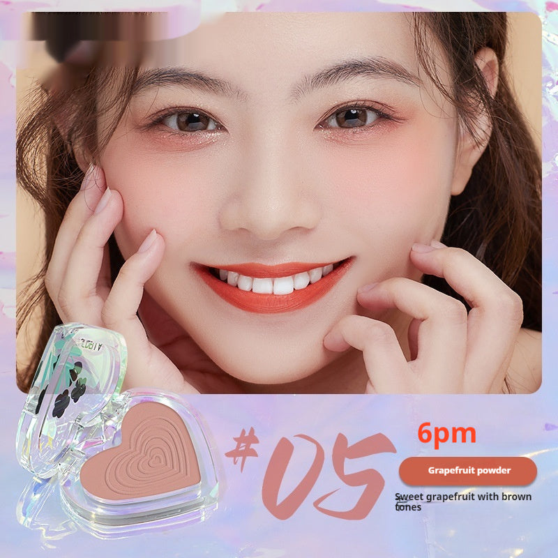Makeup Love Blusher Plate Women's Nude Color Gradient Two-color Rouge