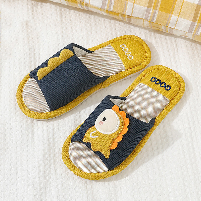 Boys And Girls Summer Cartoon Dinosaur Slippers Indoor Non-slip