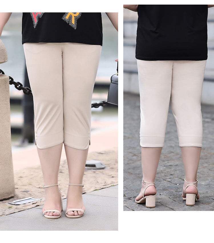 Summer Women's Thin Loose High Waist Casual Straight Pants