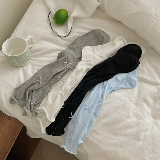Summer Thin Bow-Knot JK Lolita Socks