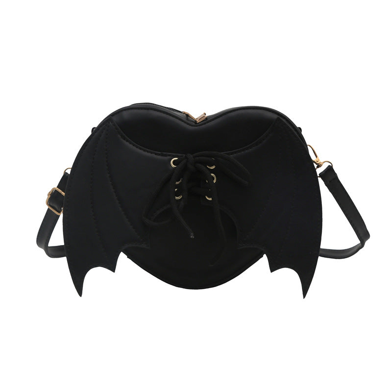 Hjerteformet taskerem, Bat Wings Skulder-/Crossbody-taske