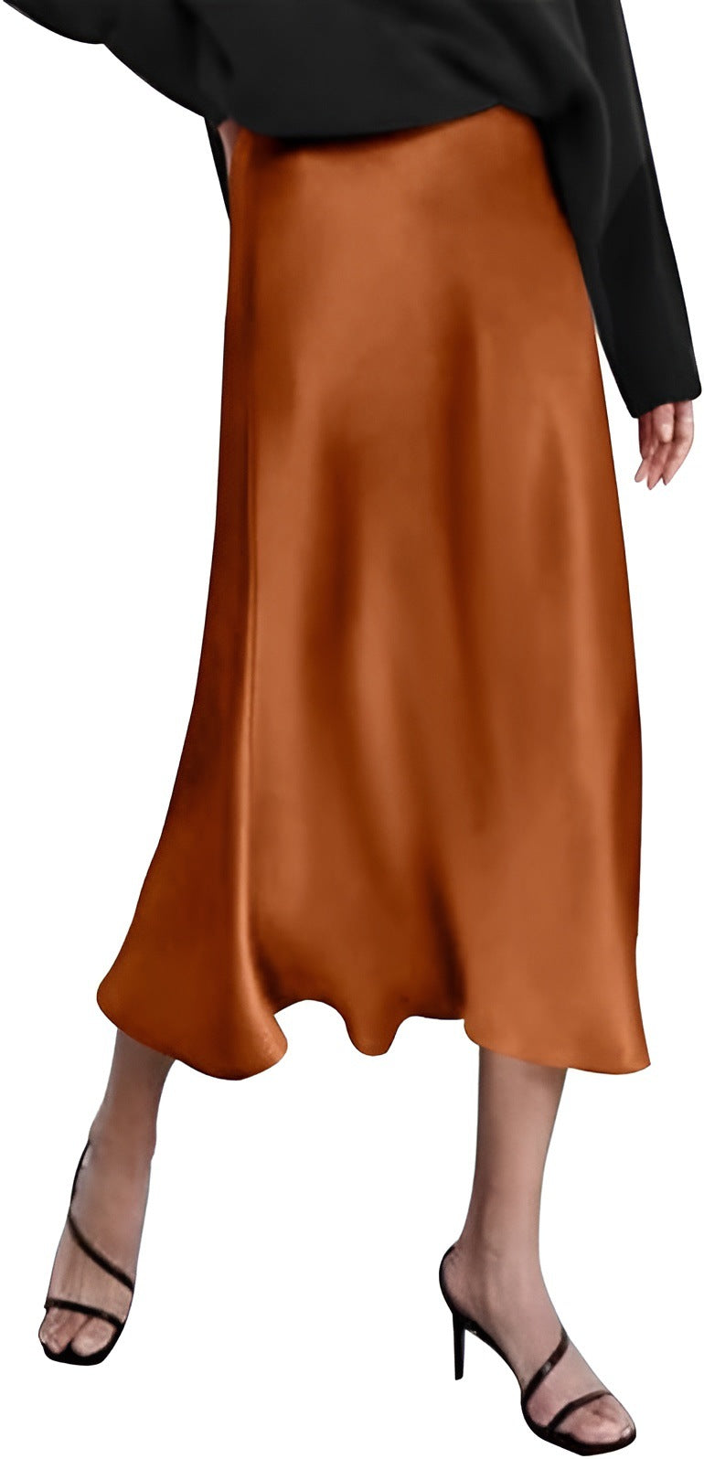 Autumn New Satin Skirt Women's Designer Style
