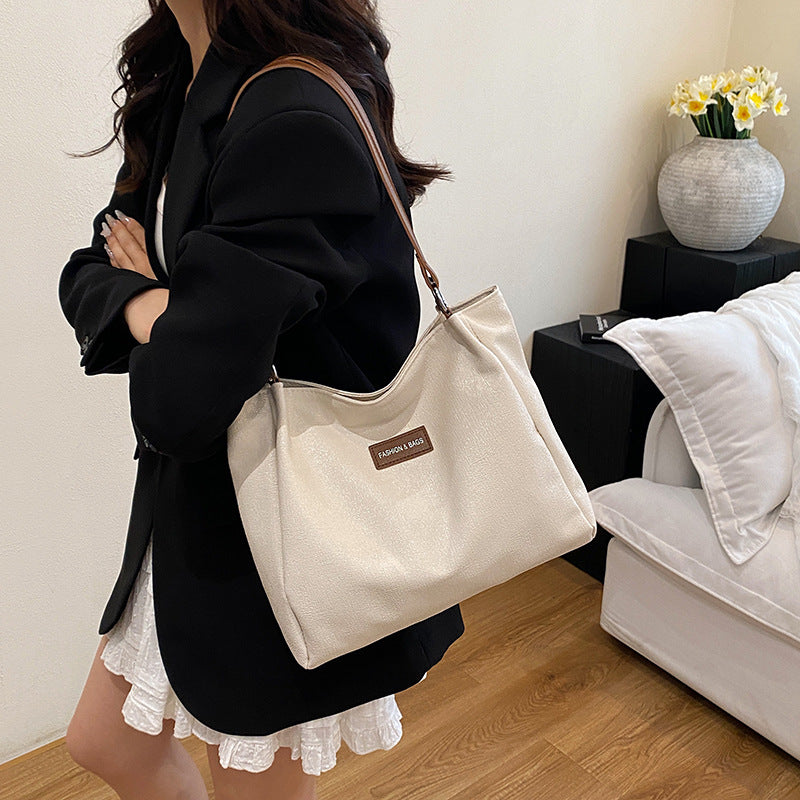 Women's Shoulder Underarm Tote Large Capacity Simple Commuter Bag
