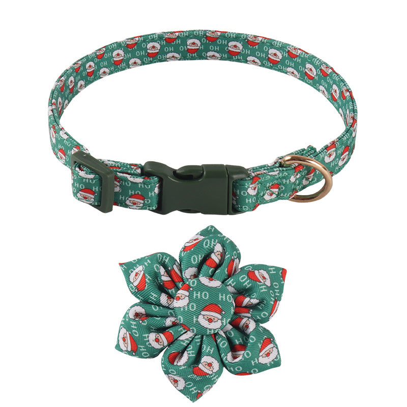 Pet Supplies Design Christmas Series Bow SUNFLOWER Holiday Dog Collar