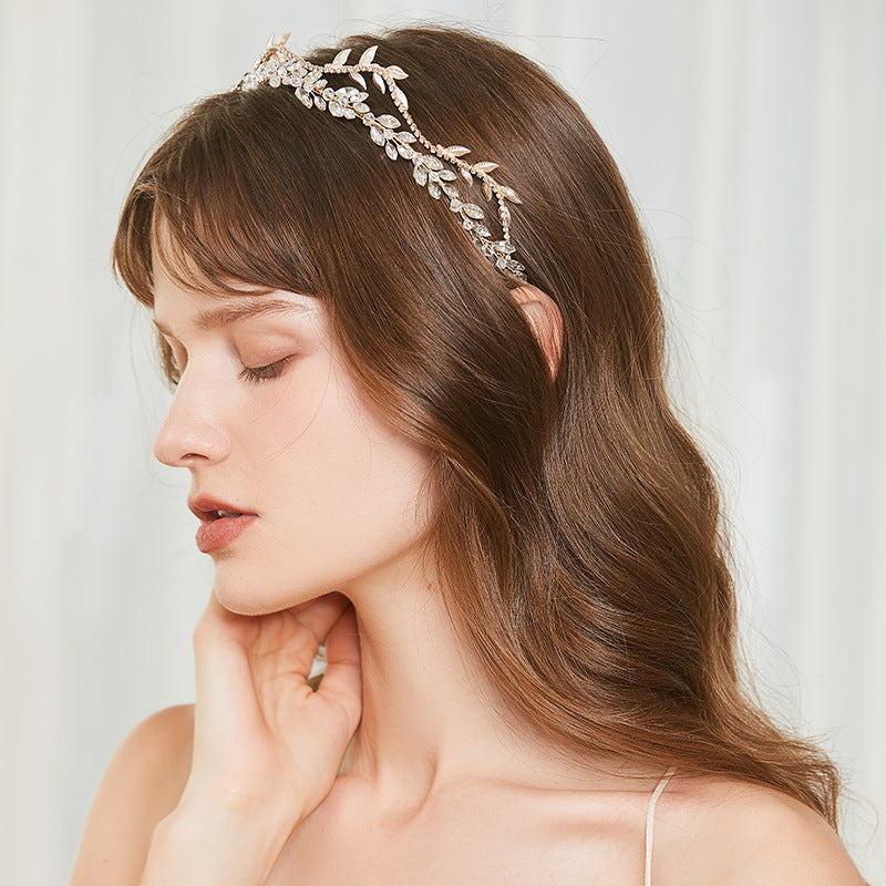 Brudekrone Rhinestone Krystal Legeringsmateriale