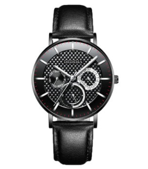 Three-eye Six-hand Multi-function Steel Strap Watch