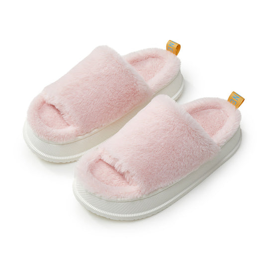 Thick-soled Cotton Slippers Increase The Outer Wear Net Red