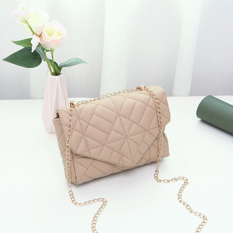 Fashion Lingge Women's Bag Embroidery Chain