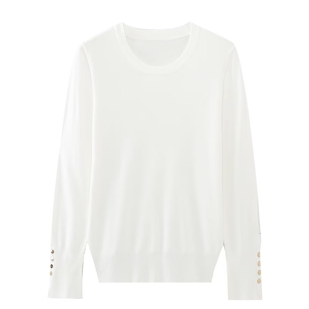 Women's Round Neck Slim Bottoming Basic Sweater