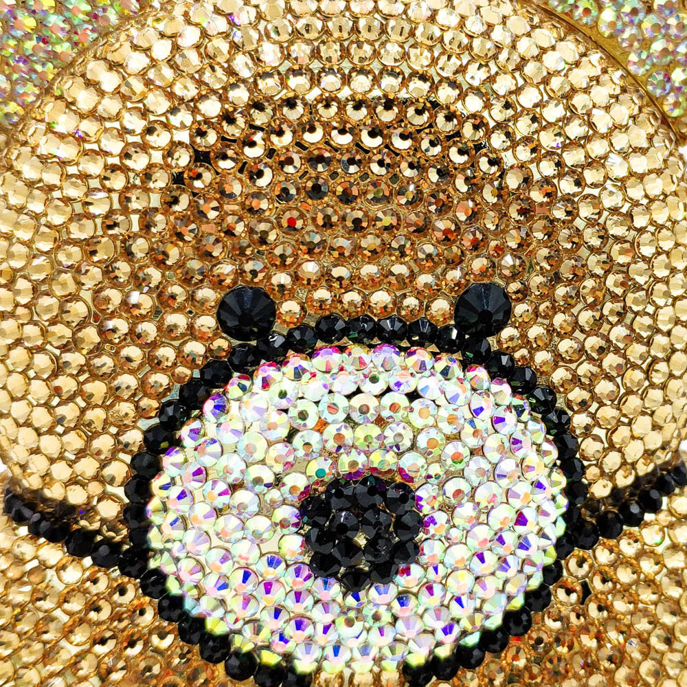 Fashion Simple Bear Shape Party Rhinestone Banquet Bag