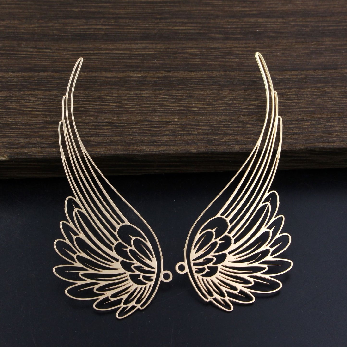 Jewelry Accessories Pure Copper Corrosion Wing Flower Pendant