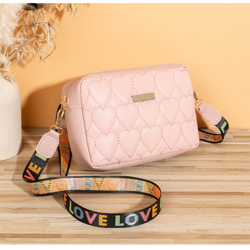 Casual Heart-shaped Embroidered Bag