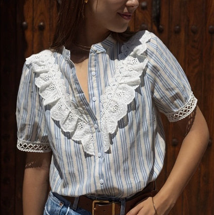 Korean-style New Summer Womens Short-sleeve Shirt