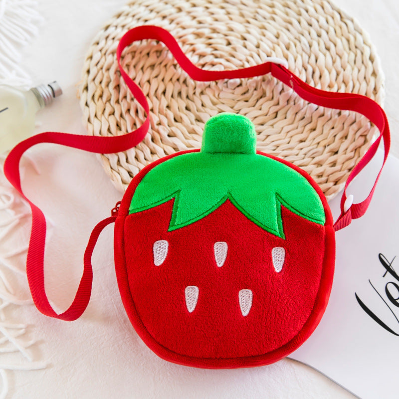 Cute Little Girl Crossbody Strawberry Carrot Fruit Bag