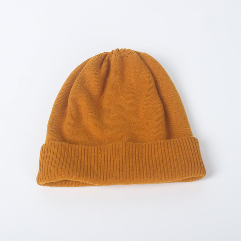 Double Layer Thickened Wool Knitted Hat Children