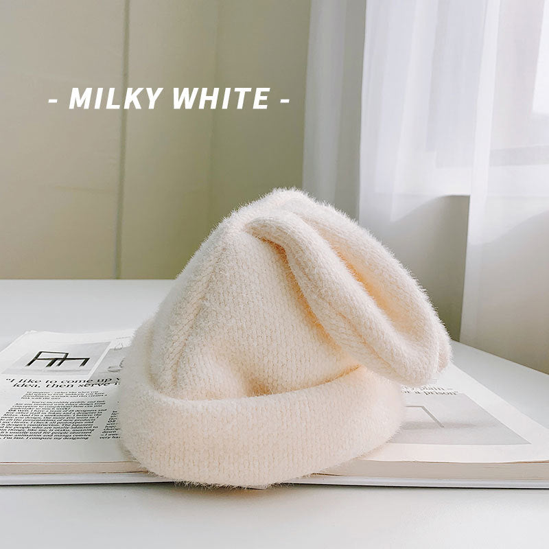 Rabbit Ears Woolen Cap Children Autumn And Winter Cute Fleece Lined