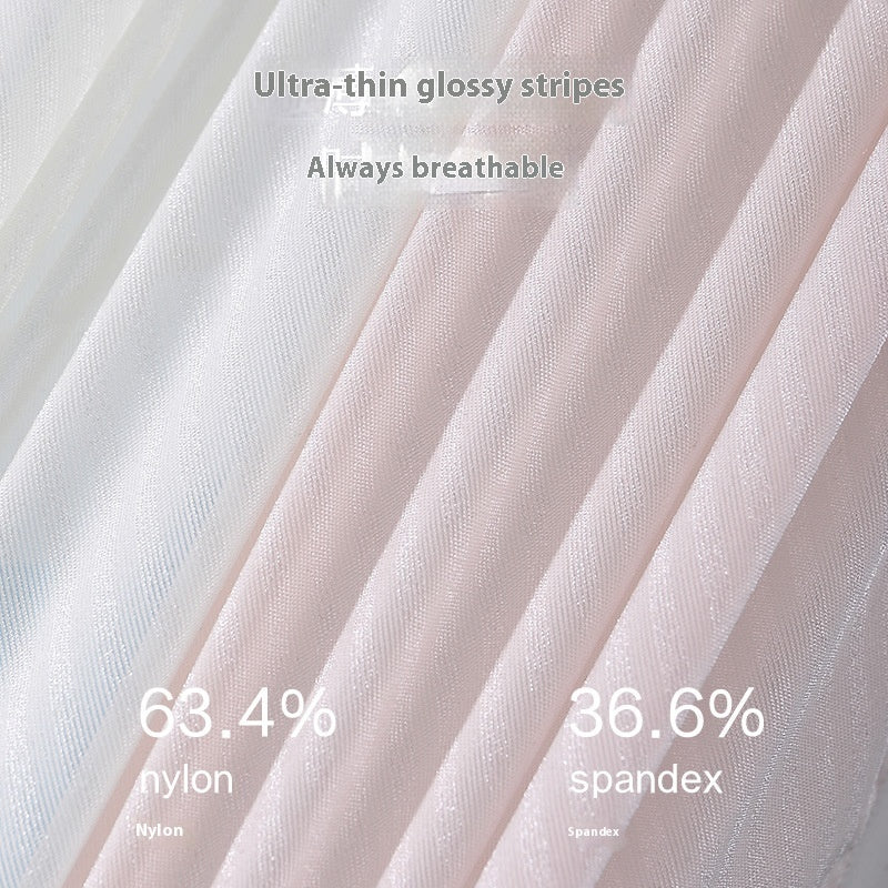 Summer Ultra-thin Striped Underwear Women's Cotton 7A Antibacterial Crotch