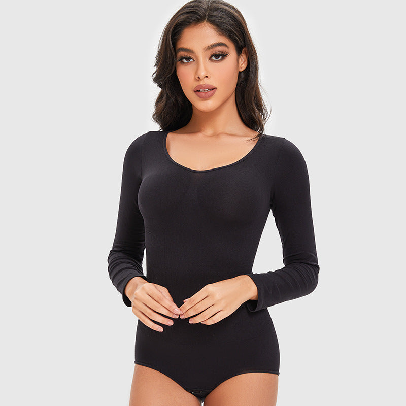 Shapewear bodysuit med lange ærmer til kvinder