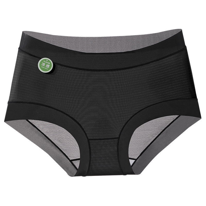 Summer Ultra-thin Striped Underwear Women's Cotton 7A Antibacterial Crotch