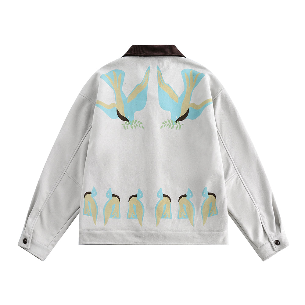Stitching Contrast Color Jacket Men