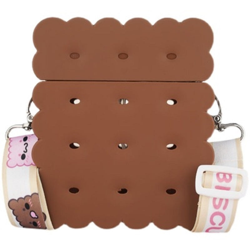 Girl Heart Square Biscuit With Straw Plastic Cup Student Portable Ins Water