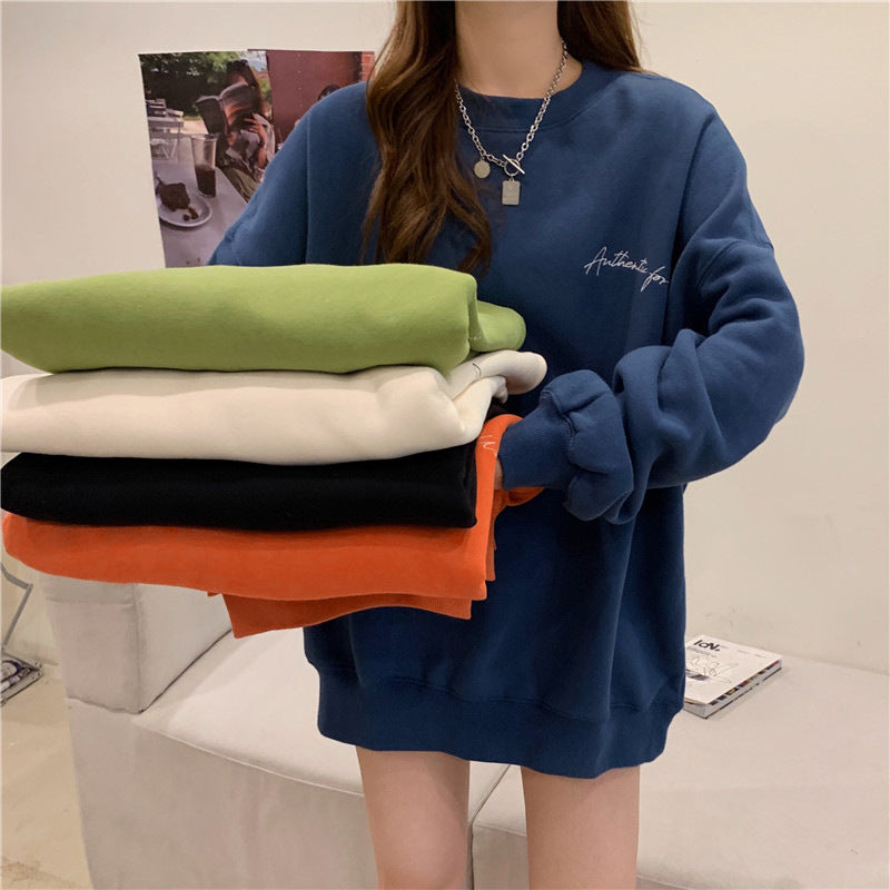 Loose Korean Style Autumn And Winter Leisure Top