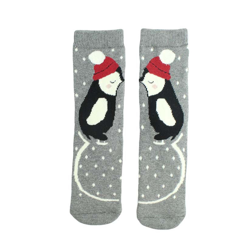 Cartoon Straight Terry Women's Socks Thickened And Warm