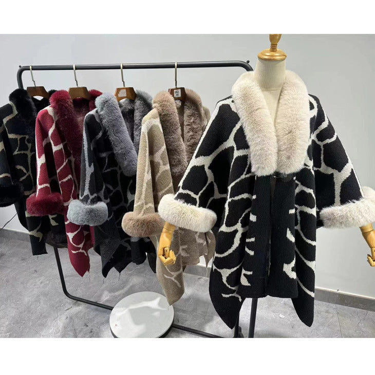 Thick Warm Extended Cape Loose