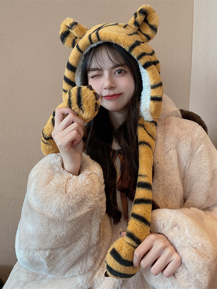 One Body Female Winter Cute Funny Head Cover
