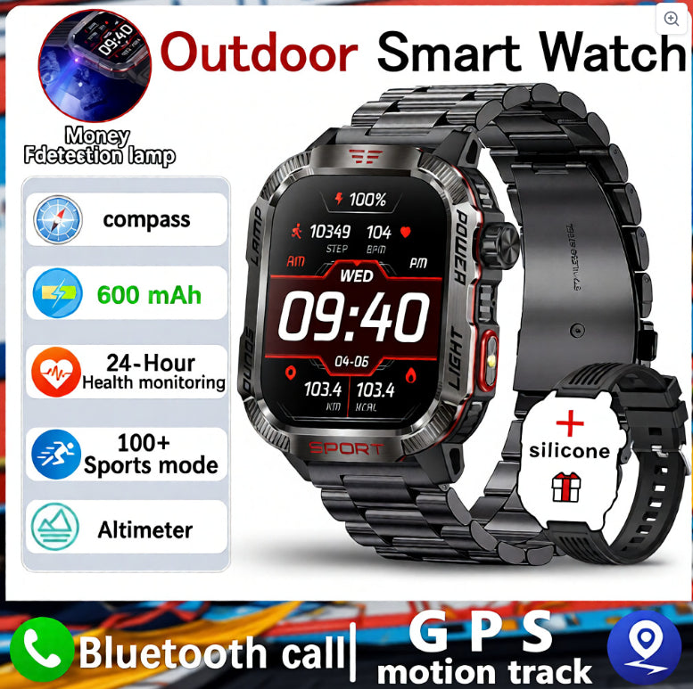 Smartwatch With Barometric Altitude Sports Features Bluetooth Calling