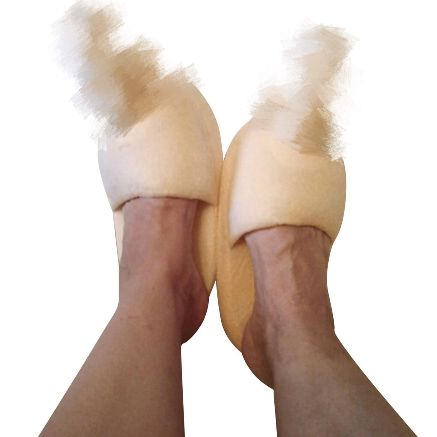 Creative Funny Style Cotton Slippers Plush Flat Bottom