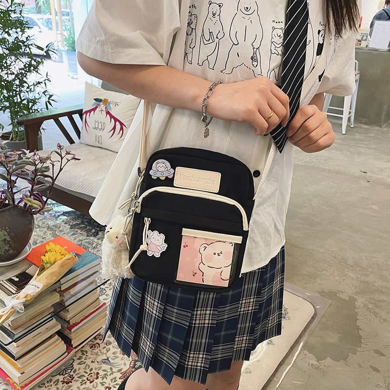 Cute Creative Transparent Student Cross-body Casual Simple Shoulder Bag
