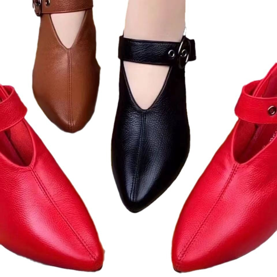 New European And American Fashion Shoes Women's Chunky Heel